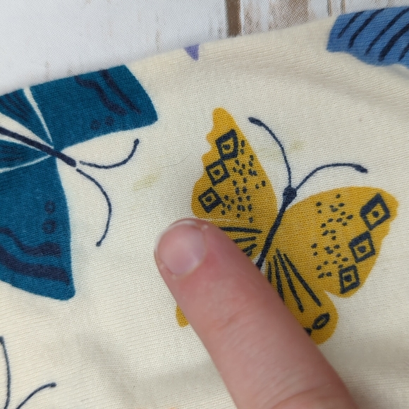 Hanna Andersson Butterfly 2 Piece Pajamas Girl's 5 - Picture 8 of 10